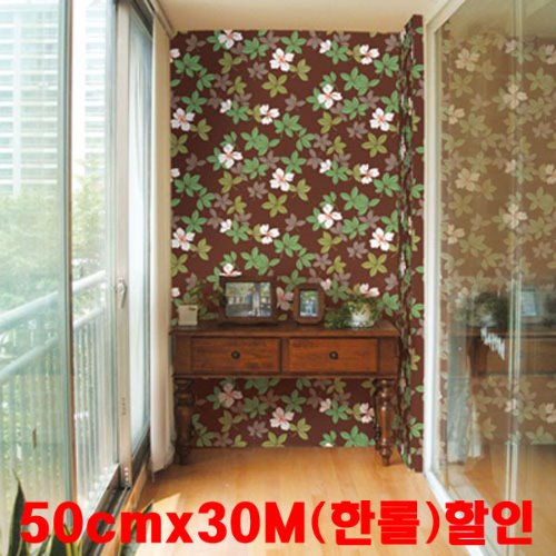 EFPS-13 꽃과잎 초코브라운(친환경)50cmx30M(한롤)