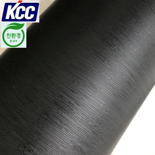 KCC단색무늬목인테리어필름(KS-404)블랙 엠보122X100