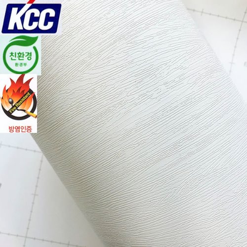 KCC단색무늬목인테리어필름(KS-461방염)백색 엠보122X100