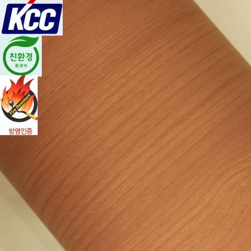 KCC무늬목인테리어필름(KW-027방염)체리 122X100
