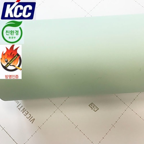 KCC단색인테리어필름(KS-436방염)민트 122X100