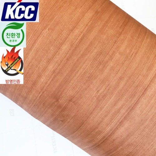 KCC무늬목인테리어필름(KW-101방염)체리 122X100