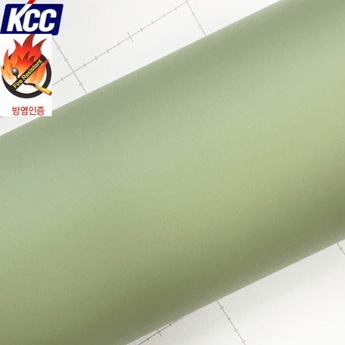 KCC단색인테리어필름(KS-460방염)파스텔올리브 122X100
