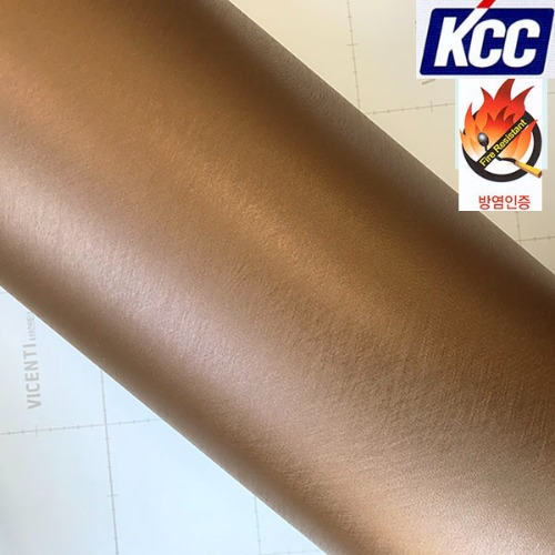 KCC 메탈인테리어필름(PM-985방염)크로스 브론즈122X100