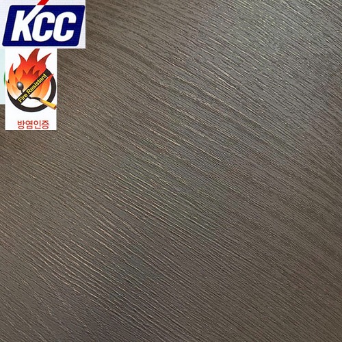 KCC무늬목단색인테리어필름(PP-606방염)딥카키그레이 122X100