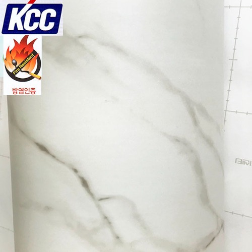 KCC대리석인테리어필름(ST-678방염)비안코 무광122X100